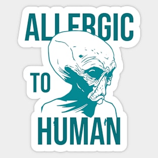 Allergic to human Sticker